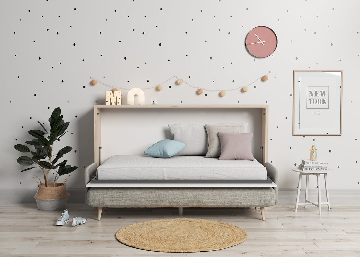 elmenut's tweet photo. ¡Feliz #DiaDeLaMarmota! Celebramos que la primavera está más cerca decorando una de nuestras camas abatibles con sofá de forma tan colorida. 😍
Modelo y decoración disponible en nuestra web, a un solo clic. ☝️ https://t.co/pHzlsaGjh5