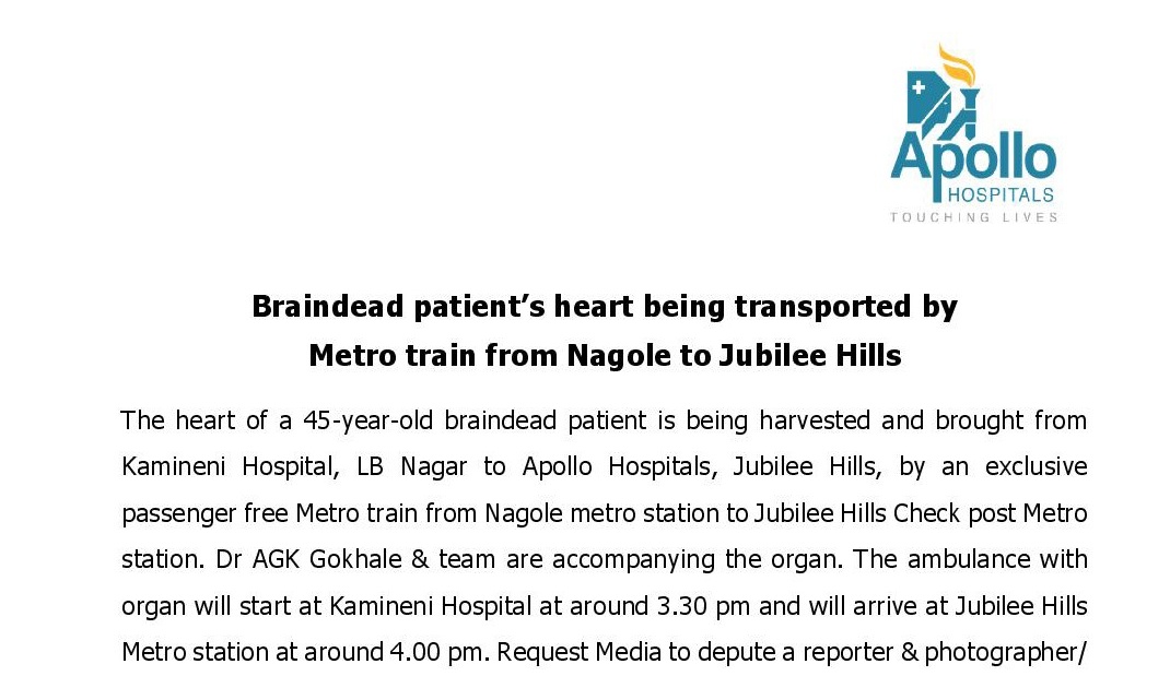 The entire process is likely to start at 4 pmThe road route was avoided due to ongoing flyover works and narrow roads enroute which even a green channel may not speed- up