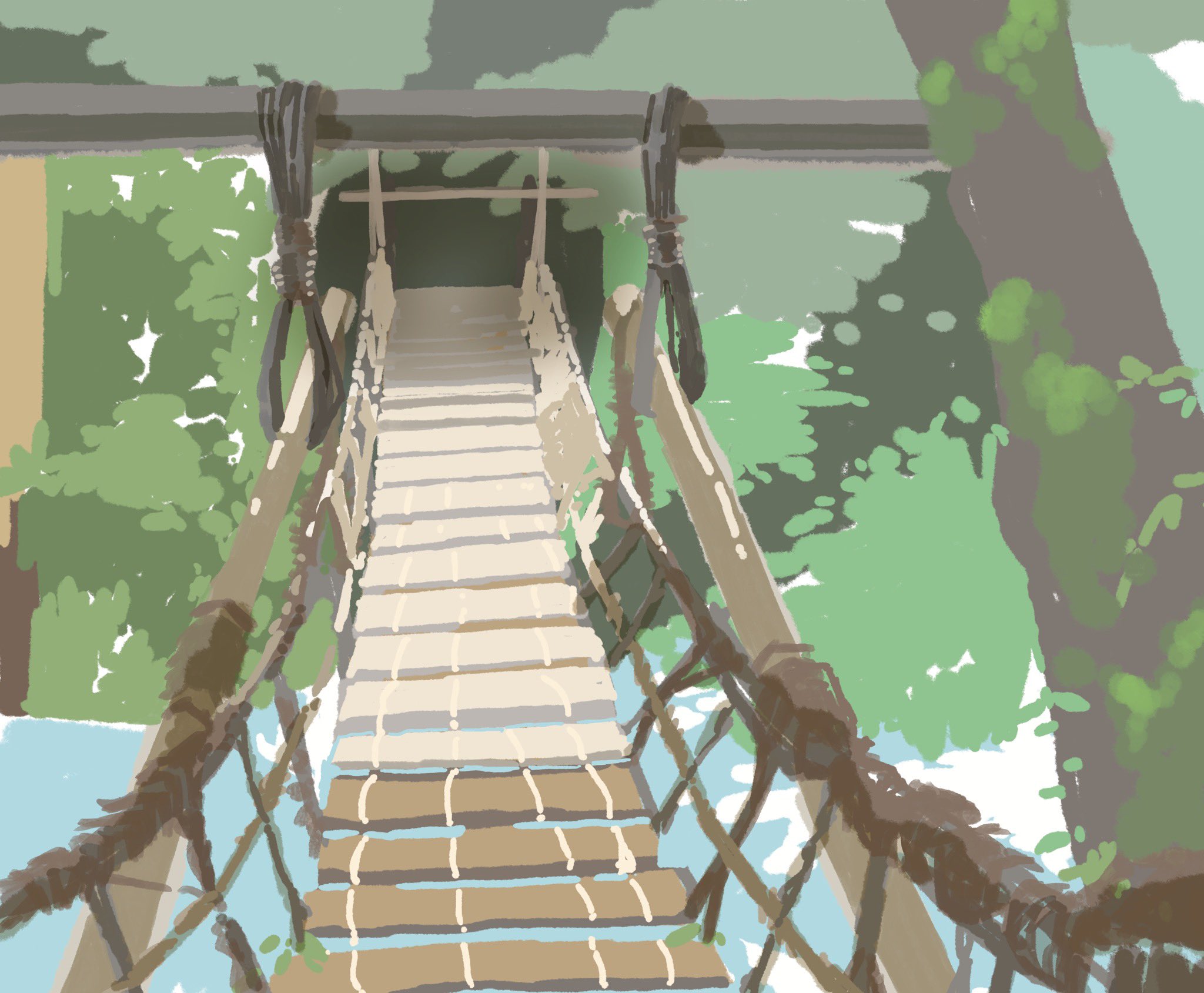 たまひな A Tuwita 祖谷のかずら橋 イラスト Illust T Co 6w6quzskmj Tuwita