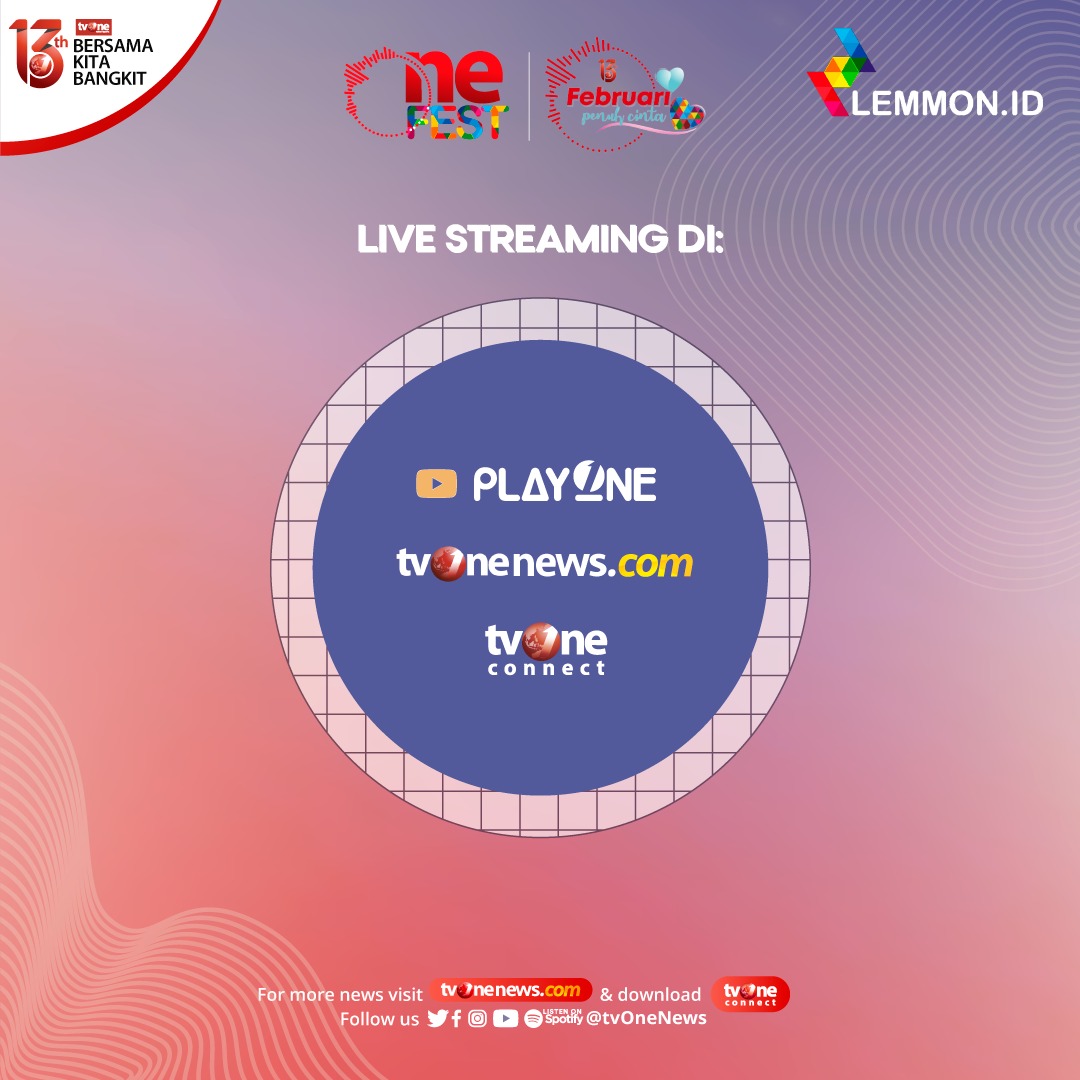 tvOneNews's tweet photo. Alunan musik yang merdu oleh Andmesh feat Idgitaf bakal membuka #FebruariPenuhCintadiOneFest kali ini! Catat tanggalnya! Hari Sabtu, 6 Februari 2021 jam 21.00 WIB hanya di tvOne & live streaming di https://t.co/pZPxxyfyzx. #OneFest2021 #NewRulesConcert #OneFestAndmesh https://t.co/5KwCdlFITZ