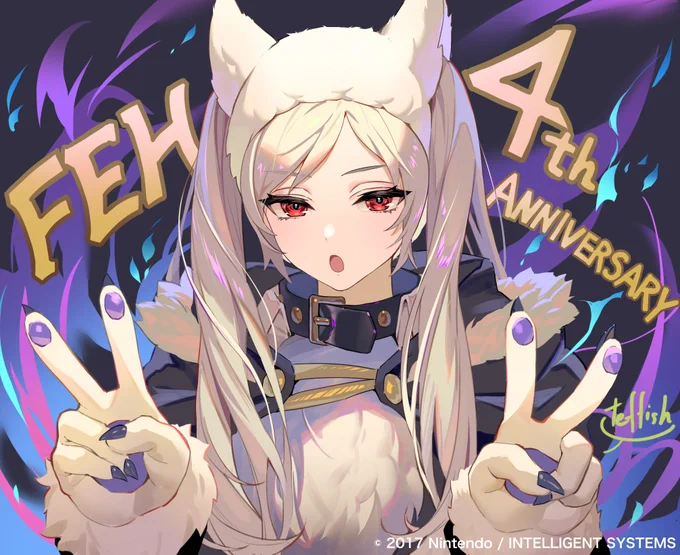 【ファイアーエムブレムヒーローズ】4周年おめでとうございます!!?
お祝いイラストを描かせていただきました!
#FEヒーローズ 
#FEH
https://t.co/xqKLquAgSr 