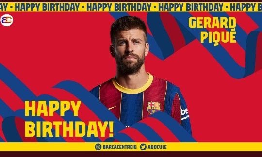 Wishing Gerard Piqué a very happy 34th birthday! 