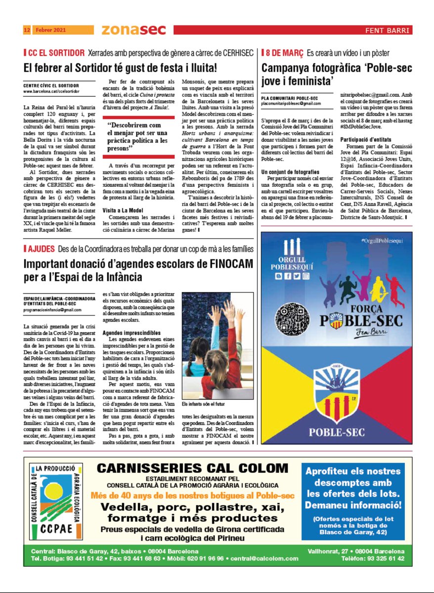 poblesequi's tweet photo. Un dia sortirem a la portada... y lo sabes. 😜😂😆 #ZonaSec #OrgullPoblesequi #PoblesecMola #Poblesec #ForçaPoblesec https://t.co/C4g9m2qx2E