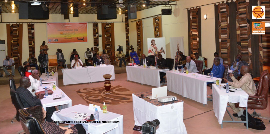 FestisurleNiger's tweet photo. Lancement du Premier Séminaire Panafricain de la Culture en marge du #Festival_sur_le_Niger_Ségou_Art_2021 :
Thème "Art, culture et patrimoine :levier pour bâtir l'Afrique que nous voulons"
#Ségou_art
#Culture_résilience 
#Kore_Fab_Lab
#Stop_covid https://t.co/unaWNexdX1