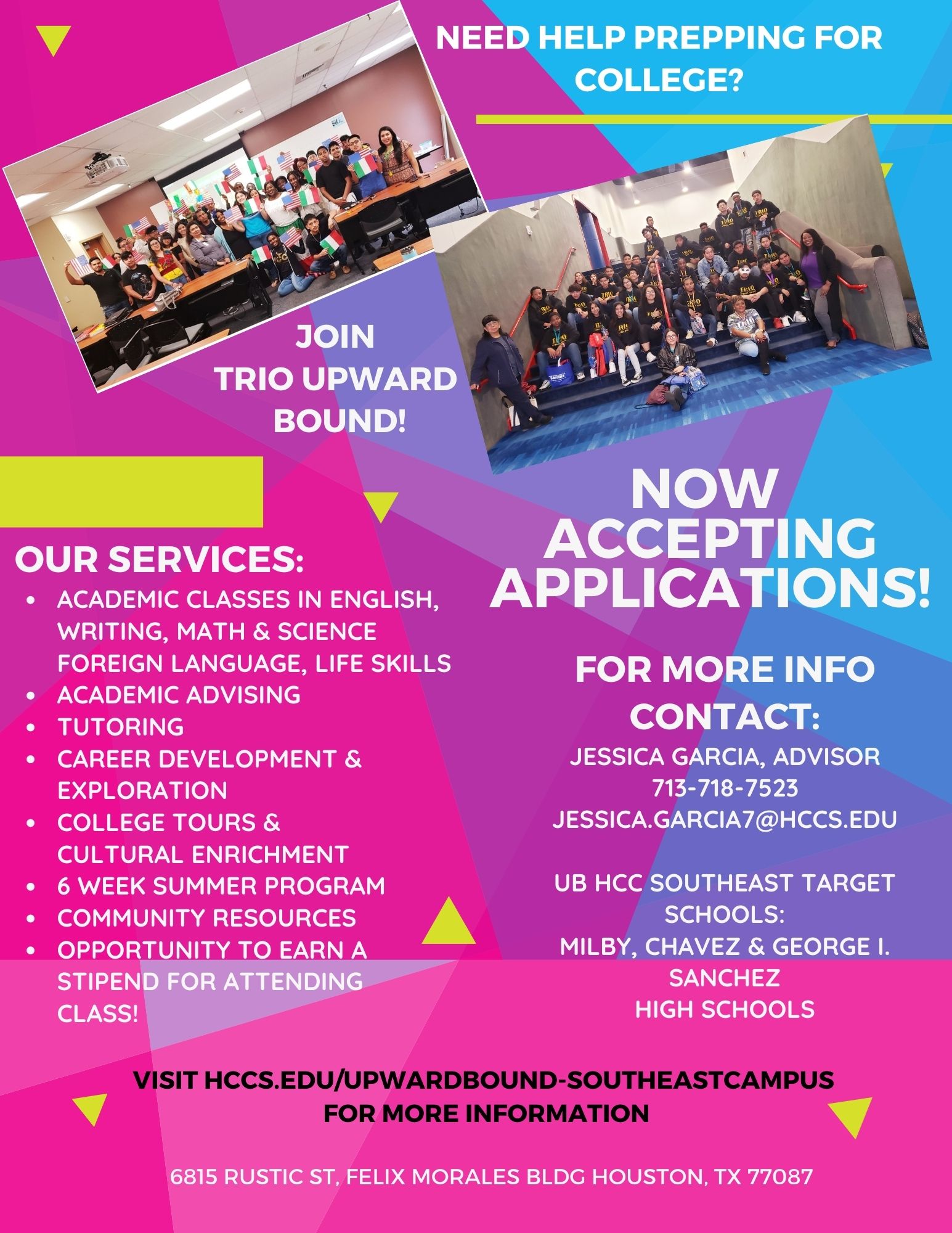 TRIO Upward Bound HCCSoutheast (UpwardBoundHCCS) / Twitter