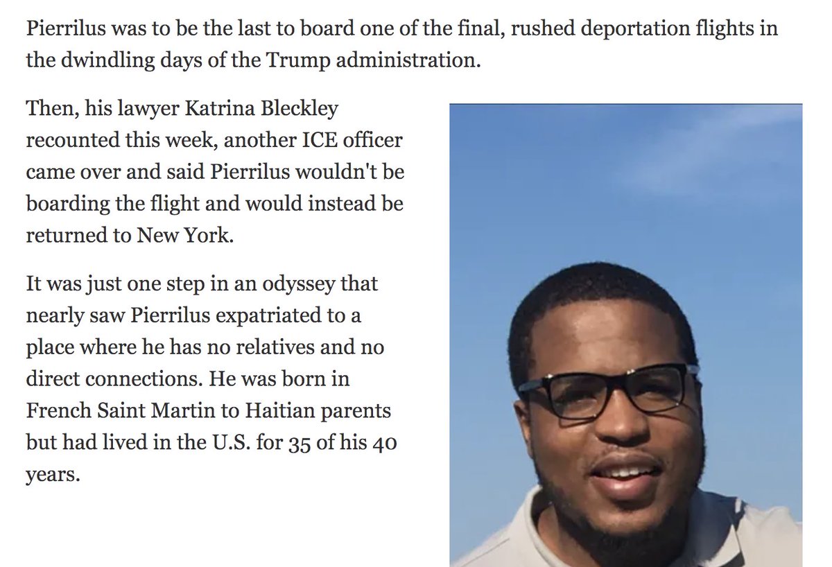 JakobJohnston's tweet image. Today, @ICEgov is trying to deport Paul Pierrilus to Haiti. He is not even Haitian. He was removed from a deportation flight the other week at the last minute. The Haitian government had said they would not accept. More info to come. @MondaireJones @BocchitEdmond