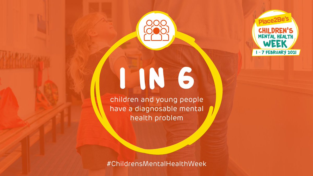 1 in 6 children and young people have a diagnosable mental health problem.

This #ChildrensMentalHealthWeek, we're asking for your help so we can support more children and young people with their mental health. 💛 

Learn more 👉  bit.ly/3pG5OPH