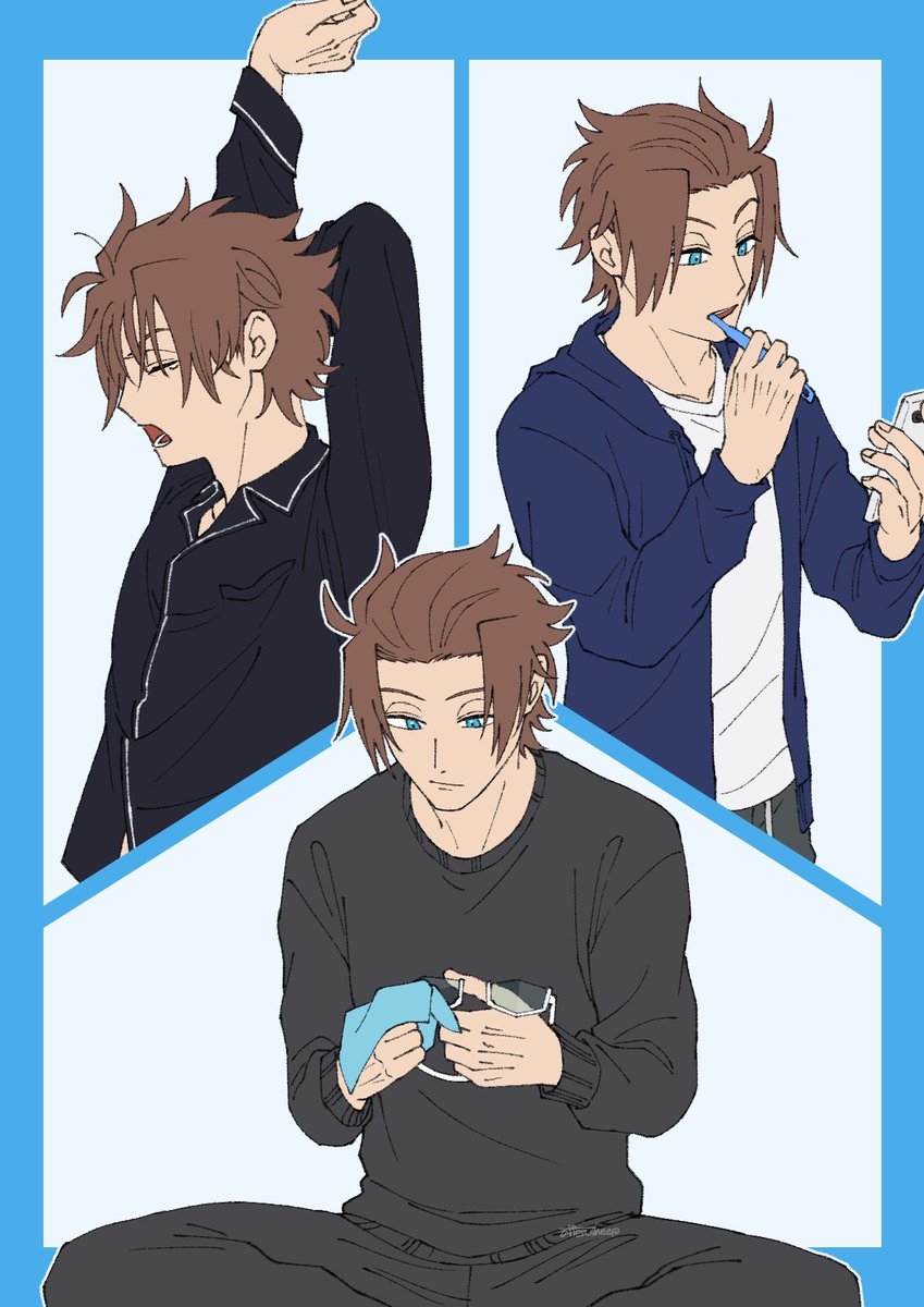 パジャマなの スウェットなの それとも部屋着なの お茶のイラスト