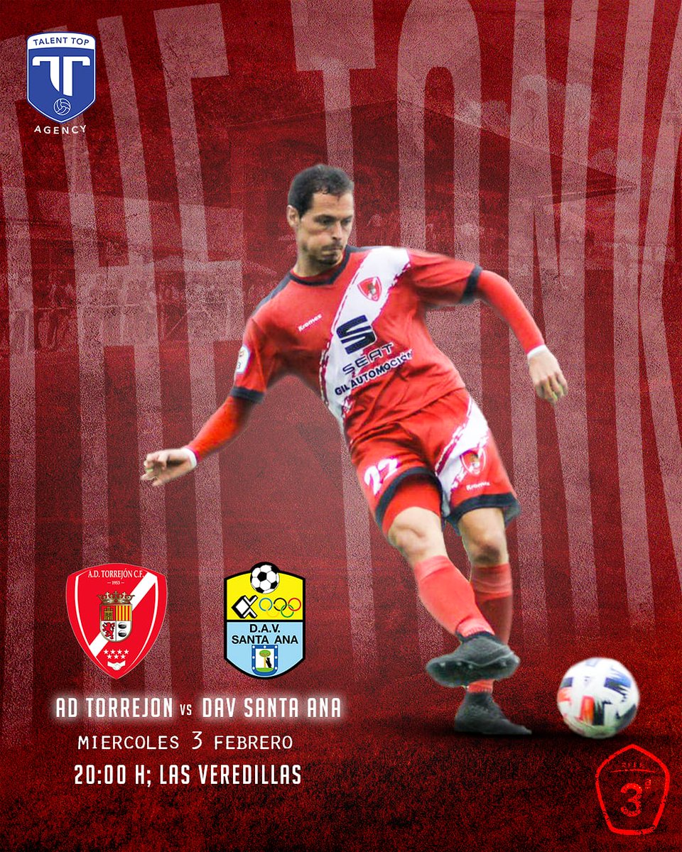 TalentTopFoot's tweet photo. Mañana será un partido especial para The Tank @AlvaroSnchez4 . El @AdTorrejoncf se enfrentará a su ex-equipo, el @dep_av_santaana . 
Mucha suerte Álvaro! 🔥⚽
-
-
#Talent_top_football #theTank #adtorrejon #terceradivision #TalentTopFootball https://t.co/5cTdOvxLQd