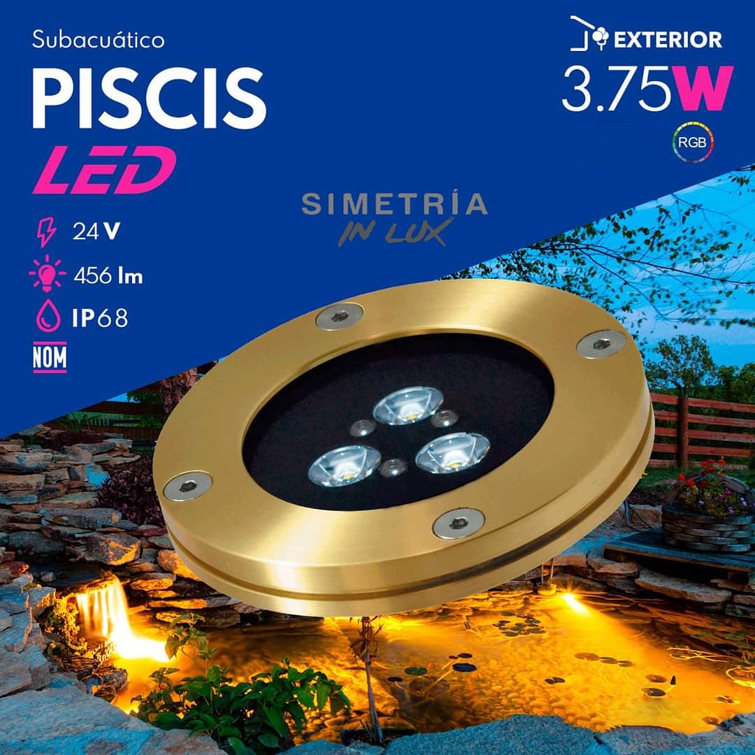 Simetria_In_Lux's tweet photo. "Piscis" tiene un diseño exquisito gracias a su acabado en color bronce. 
Ilumina fuentes o albercas con este bello luminario. https://t.co/axNFGRahGn