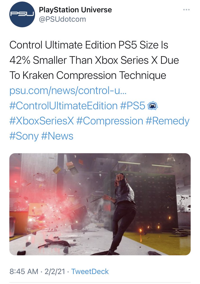 JayDubcity16's tweet photo. PS5 shows off its Compression tech before Xbox got its “Tools”! PS5 has the better versions of the multiplats and plenty of Exclusives. On top of being $100 cheaper than XSX. Not too shabby.
#2013AllOverAgain
#120XboxLivePriceHikeScam
#WaitTilE3
#StadiaFirstXboxSecond https://t.co/fAMSohM4A0