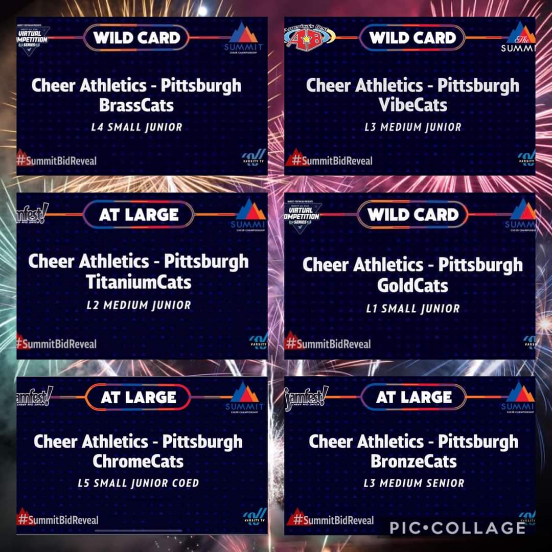 Happy Summit Registration Day to EVERY <a href="/CA_PittsburghPA/">Cheer Athletics Pittsburgh</a> ELIGIBLE TEAM headed to the #Summit2021!  Congratulations!! #NoCatsLeftBehind