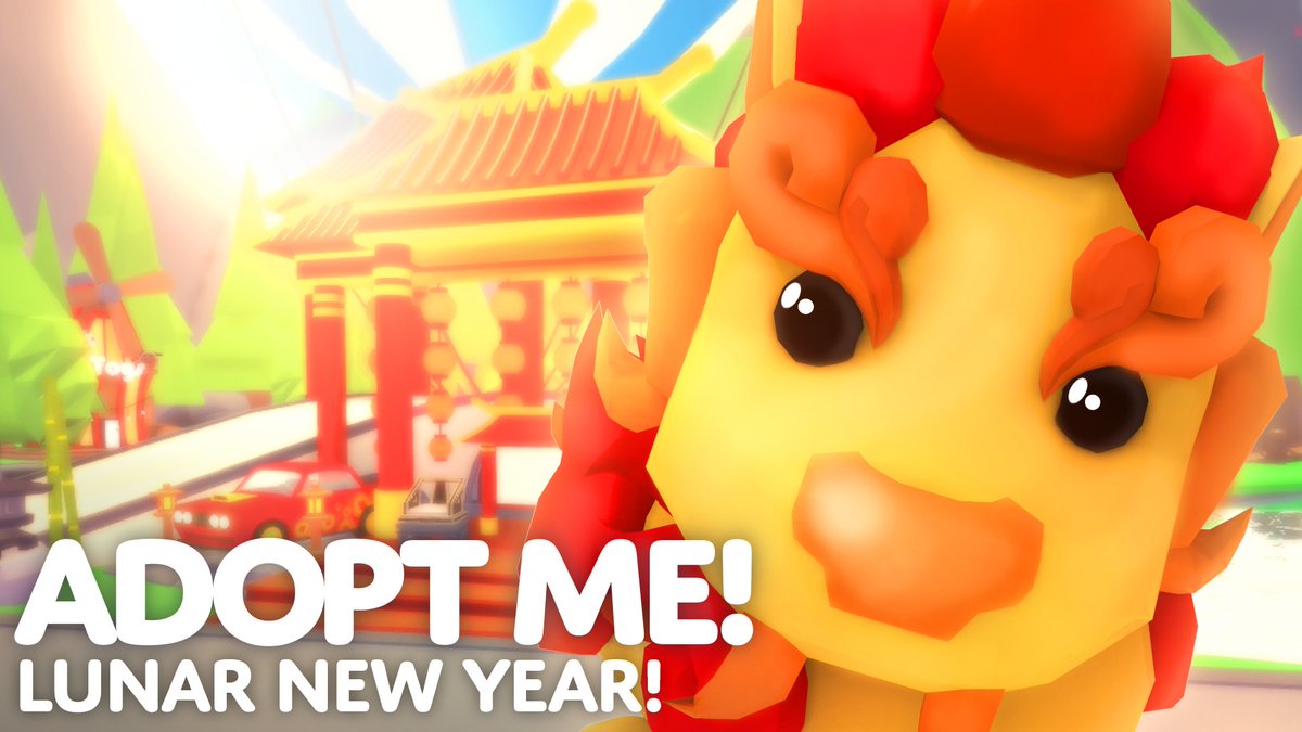 Adopt Me On Twitter Lunar New Year Happy Chinese New Year 4 New Pets 3 Ox Variants In Ox Box The Guardian Lion Explore The Lunar