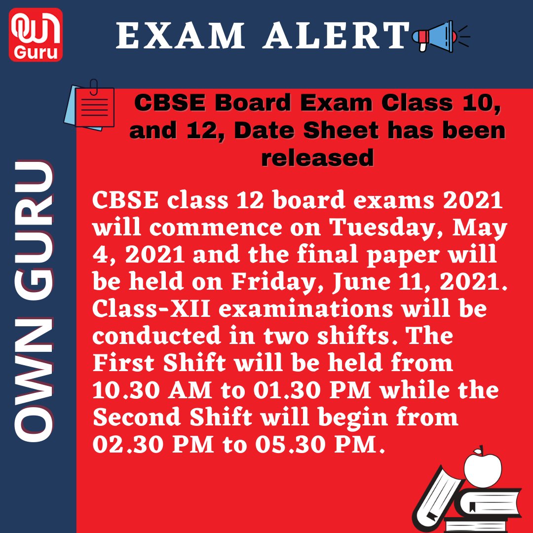 OfficialOwnTV's tweet image. Download from - cbse.gov.in
Visit our website at ownguru.com
Follow us on instagram @ofiicialownguru
#cbscdatasheet #cbsc #10thstd #12thstd #10thclass #12thclass #school #examalert #alert #examupdates #ownguru #updates #education #CBSE #cbseboardexams