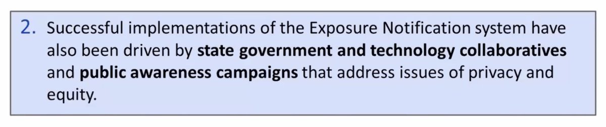2. successful exposure notification launches have been driven by state government and technology collaborations
