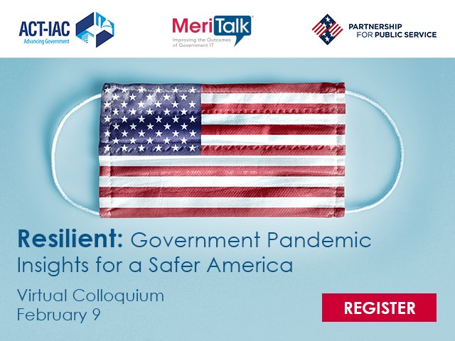 MeriTalk's tweet photo. Join us on 2/9 to hear from Fed IT leaders including Congressman @GerryConnolly, @GundeepDC, @RoatMaria, and more as we discuss what key components make a resilient government. Register to attend the half-day virtual colloquium: https://t.co/xGszkMIyxS https://t.co/2sghoQ46Oi