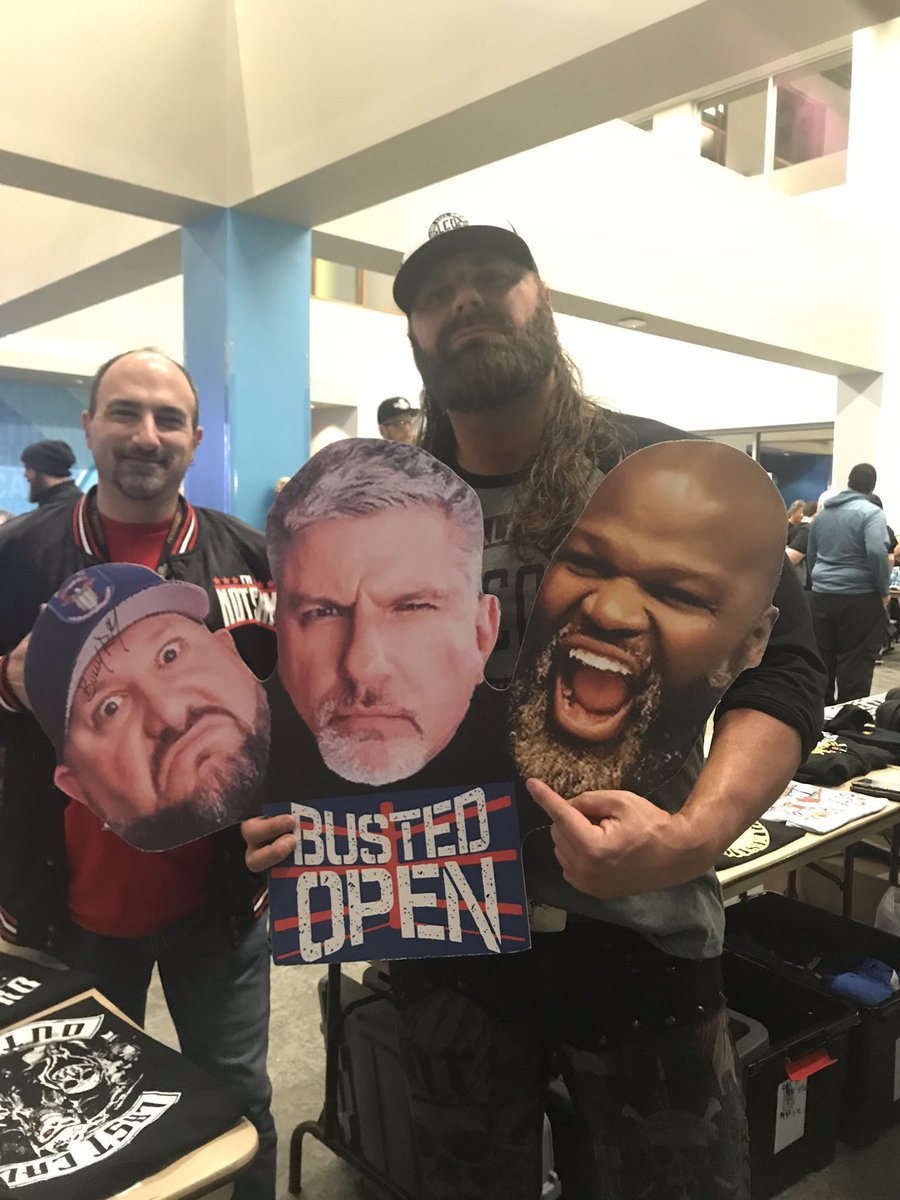 PWFrontRow's tweet photo. Day Two of the @BustedOpenRadio #WMTShirtChallenge is dedicated to the Cowboy (and fellow Nation Member) @JamesStormBrand!
#SAYDL
@davidlagreca1 https://t.co/WNkMpPgkst