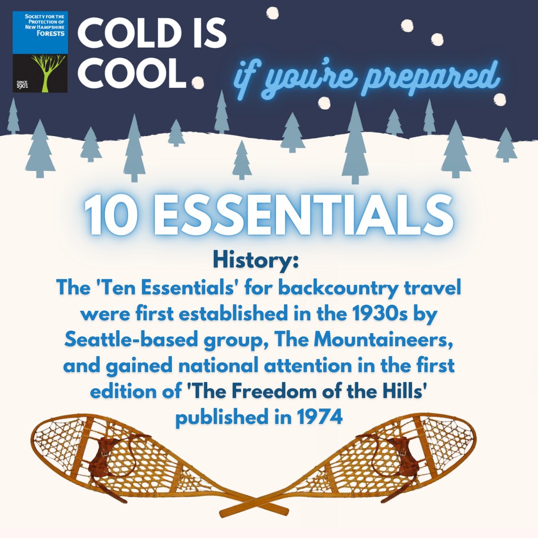 Forest_Society's tweet photo. #ColdisCool IF you're prepared. Do you know the 10 essentials for winter recreation? #1: Navigation. A map is only good if you know how to read it & a smartphone needs a signal + battery. Bring both & get to know your destination before you go! #HikeSafe #RecreateResponsibly https://t.co/afDk3MRkHO