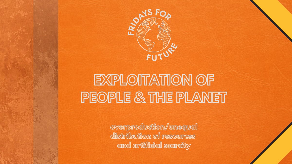 Have you seen our overpopulation post from this week?We go further into that here in our post about the exploitation of our planet and the people on it. The system we live in is based on exploitation — of natural resources and of people. We explain this further here!  (1/4)