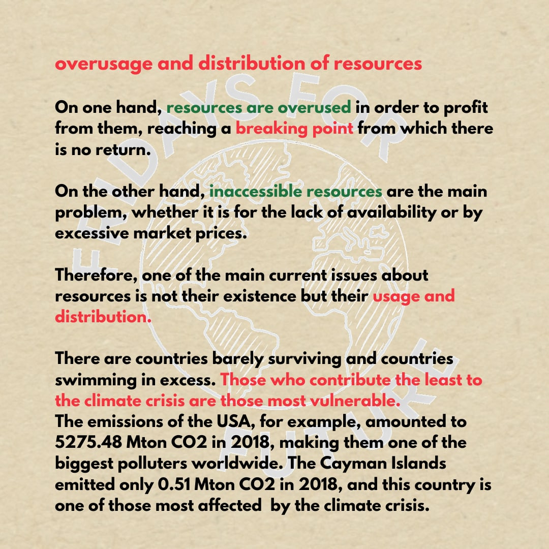 What do we mean by overproduction and exploitation? Read more below: (2/4)