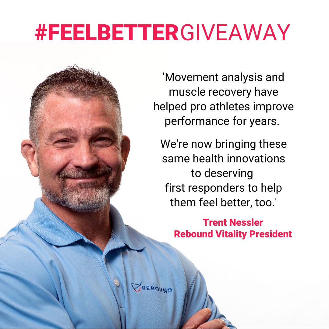 𝗪𝗔𝗧𝗖𝗛: vimeo.com/505035953
⁠𝗘𝗡𝗧𝗘𝗥: bitly/feelbettergiveaway
We're giving more than $7,000 in our innovative wellness services and gear from @Hyperice to 1 first responder department to help employees feel and perform better.
#Giveaway #SafeMovement #MuscleRecovery