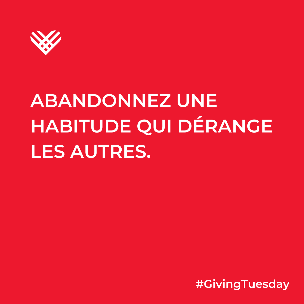 GivingTuesdayCH's tweet photo. #parcequefairelebienfaitleplaisir #accomplirplusensemble #lagénérositérendheureux #GivingTuesday #GivingTuesdayCH #52Tuesdays https://t.co/7JHTOBY0Yp