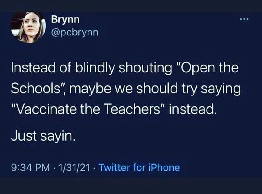 This!!! #GiveUsAShot #shots4safereturn #vaccinateTeachers
