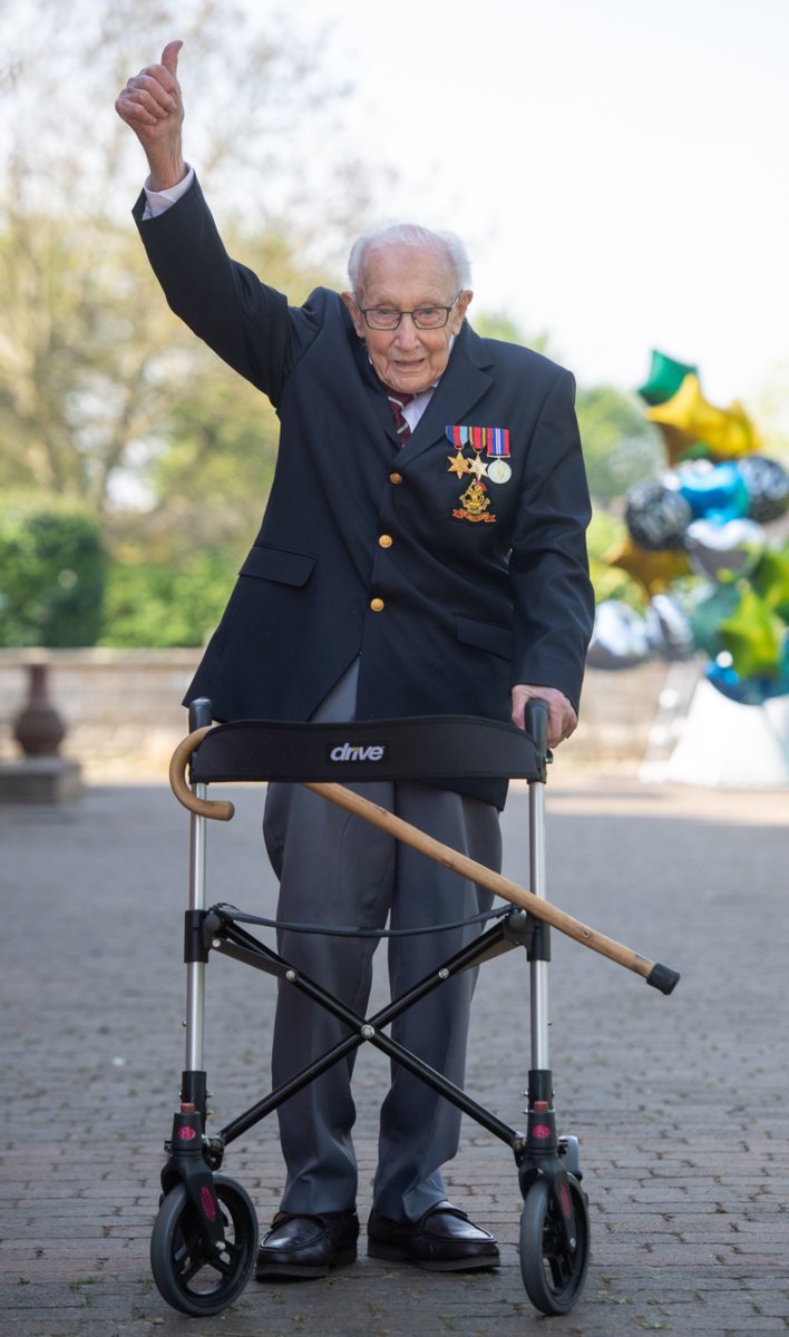 RIP Captain Sir Tom Moore, 100. A magnificent man. A national hero. In our darkest hour since WW2, he rallied Britain with his resilience, courage and optimism. Let us all heed his mantra in our own lives: ‘Tomorrow will be a good day.’ Thank you, Tom.