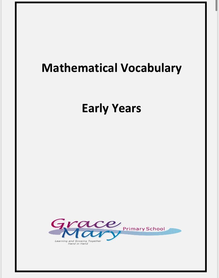 Mr_S_Cains's tweet image. Our parents have struggled with maths terminology while supporting chn at home
To support them, I produced guides for each yr group inc:
- Vocab
- Definition
- Example
Free to grab off our website:
gracemary.co.uk/maths/
If anyone wants an editable version, let me know