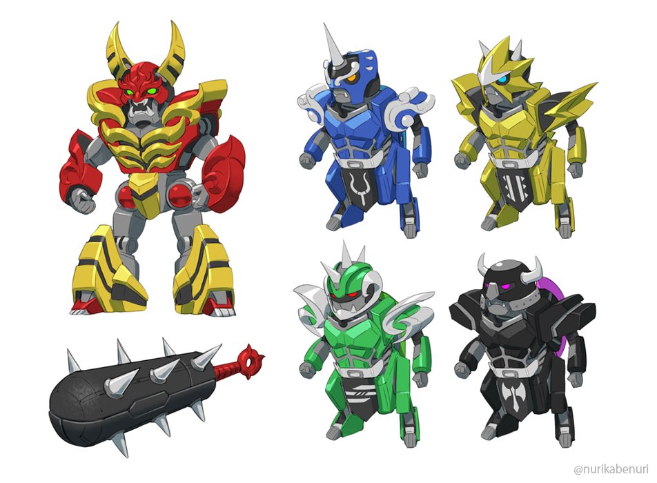 合体鬼ロボ 塗壁のイラスト