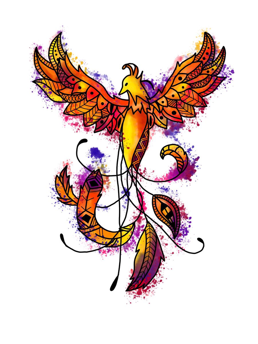 Chrissssssssi's tweet image. Da ist mir doch glatt der Phoenix von @SparkofPhoenix aufs Tablet geflogen... Ca. 6h Arbeit🙈 Ich hoffe, er gefällt euch! ^-^