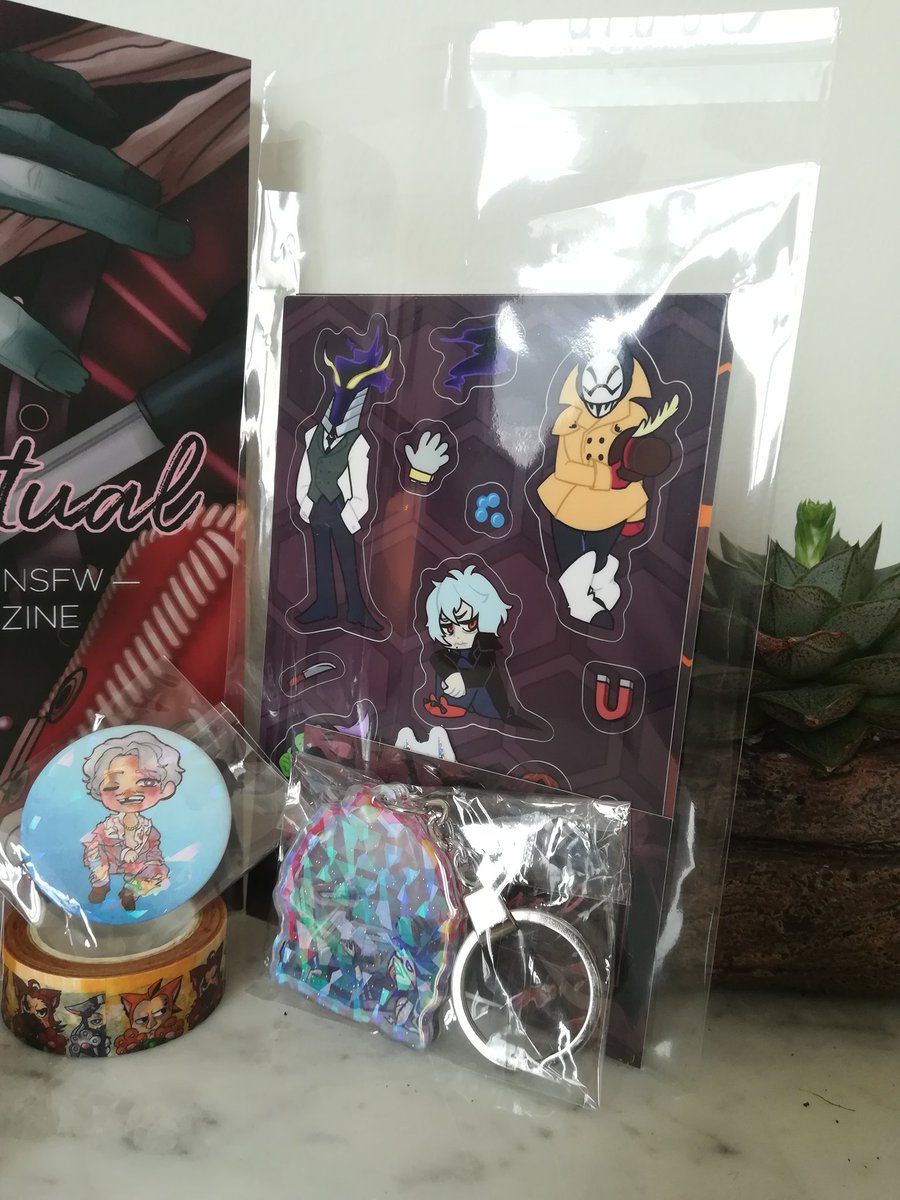 I received my <a href="/BadRitualZine/">Bad Ritual: A NSFW BNHA Villain Zine @ FINISHED</a> contributor bundle 🔥  It looks so great !
