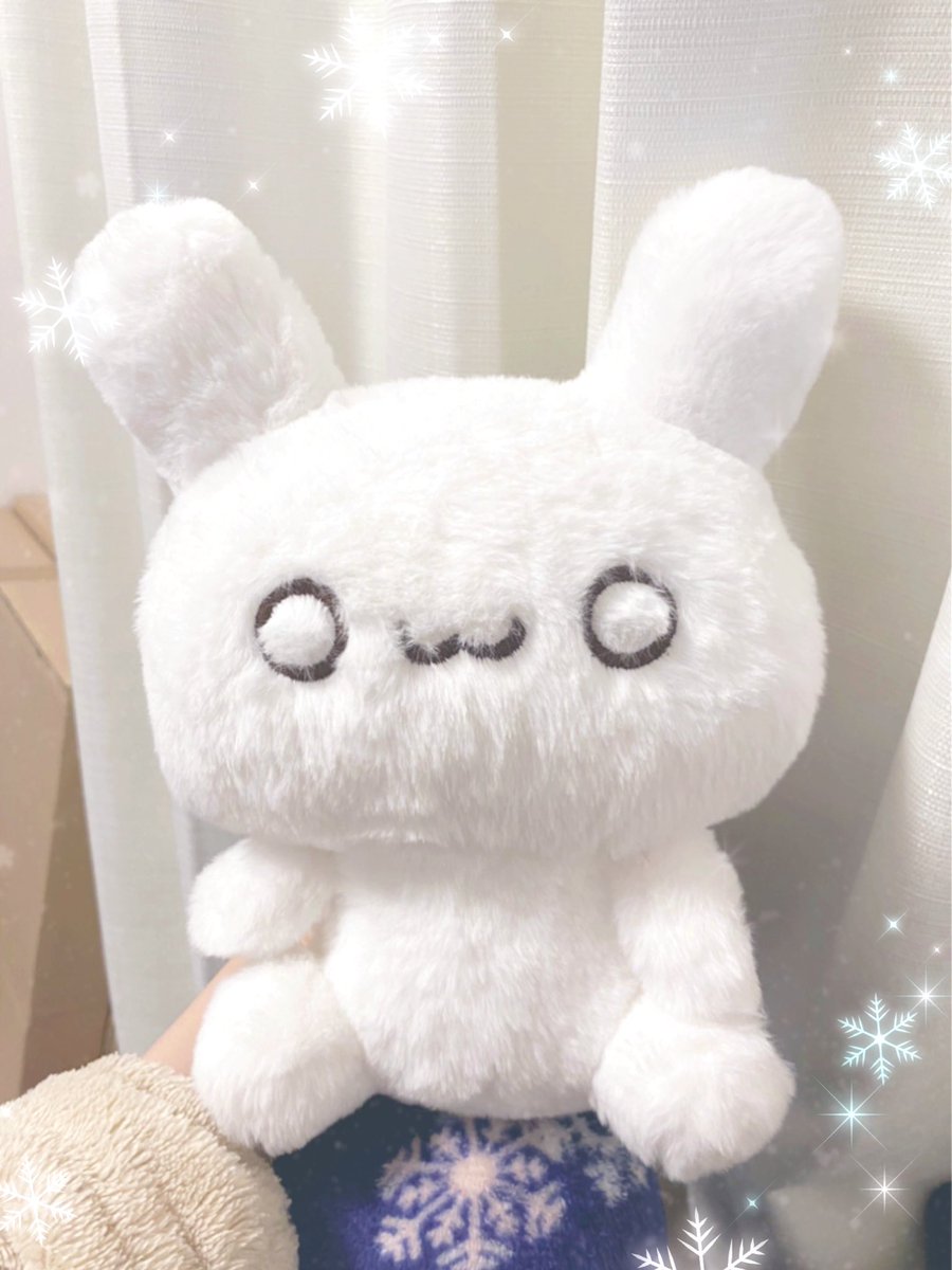 可愛いホワイトぬいぐるみ ちくわぬいぐるみ、見るたびに「ﾝふ〜かわいいね〜〜w」ってニンマリ
