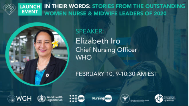 HRH2030Program's tweet photo. #Healthworker voices are critical to the #COVID19 response. We're joining @womeninGH Feb 10 to hear stories from #nurses &amp; #midwives around the 🌍 and celebrate their everyday heroism &amp; service during this pandemic. Register today: https://t.co/LtybGARS5a #YONM @ICNurses @WHO https://t.co/28BmStz1Pv