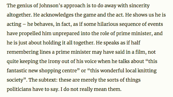 The age-old problem for politicians.... and how Boris has solved it. Me for <a href="/NewStatesman/">The New Statesman</a> newstatesman.com/politics/uk/20…