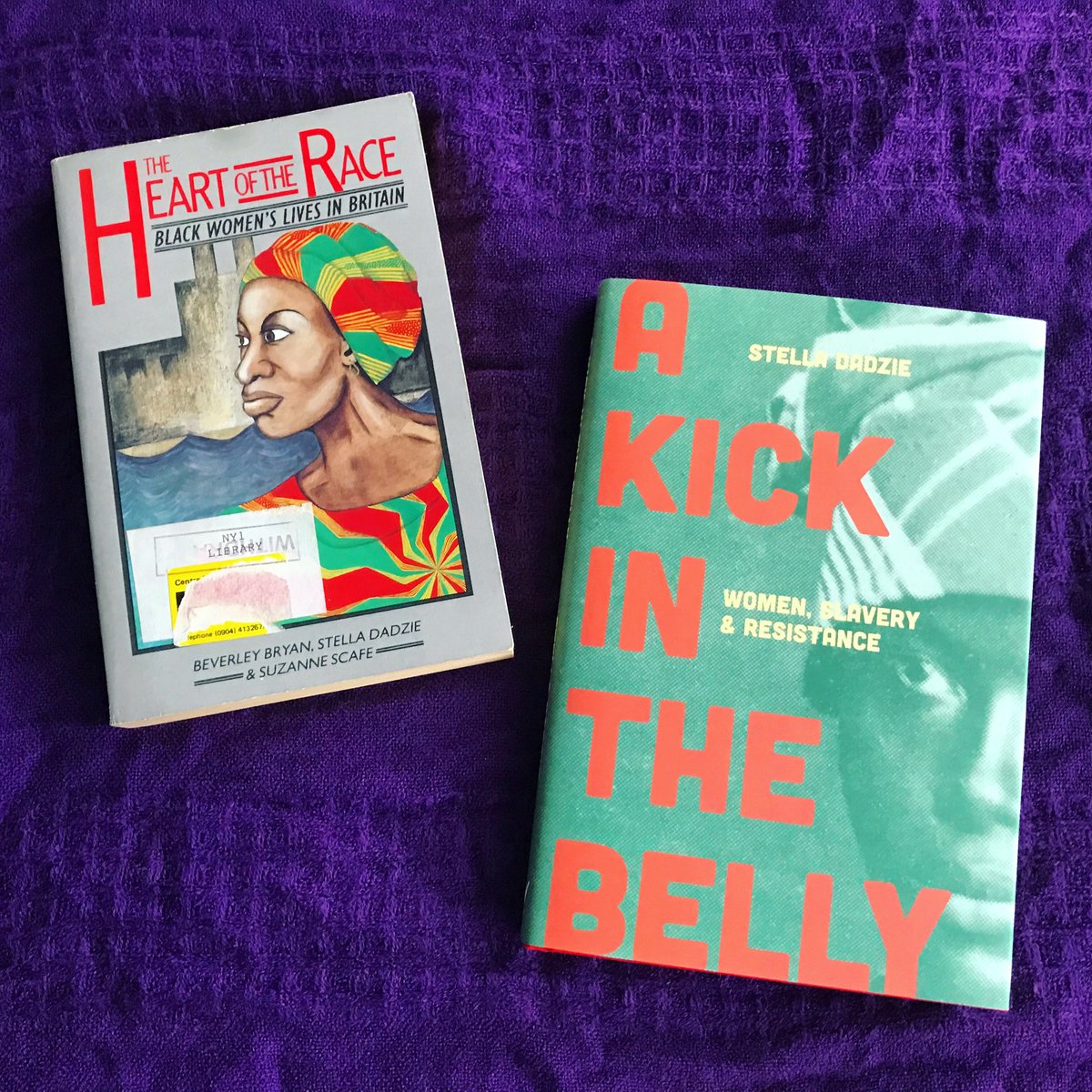  The Heart of the Race; the first anthology written by & for Black British women, documenting lives and struggles. A Kick in the Belly, by Stella Dadzie. Feminist herstory rooted in West Indian women’s resistance of the transatlantic slave trade. #OurFeministLibrary