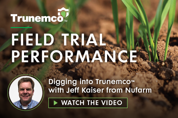 NufarmUS's tweet photo. In this @SeedWorldMag interview excerpt, Jeff Kaiser discusses Trunemco™ field trial results, showing better root establishment, earlier emergence, higher soybean pod counts and improved yield. https://t.co/89Z26OG8hT #Trunemco #seedtreatment #SCN #soybean #cotton #corn https://t.co/gdP4N3VUDC