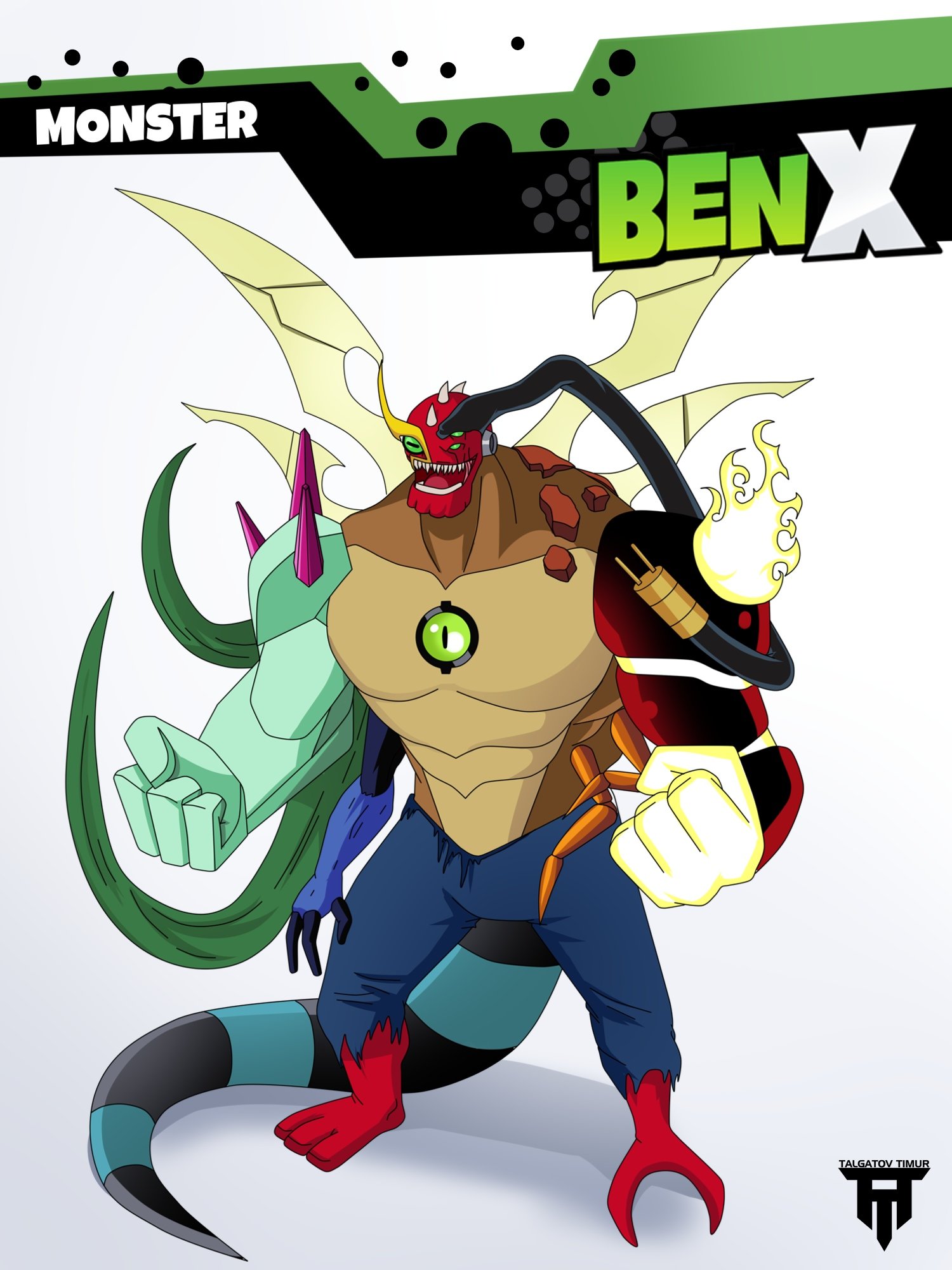 Ben 10 000 alien x by talgatov-timur on DeviantArt