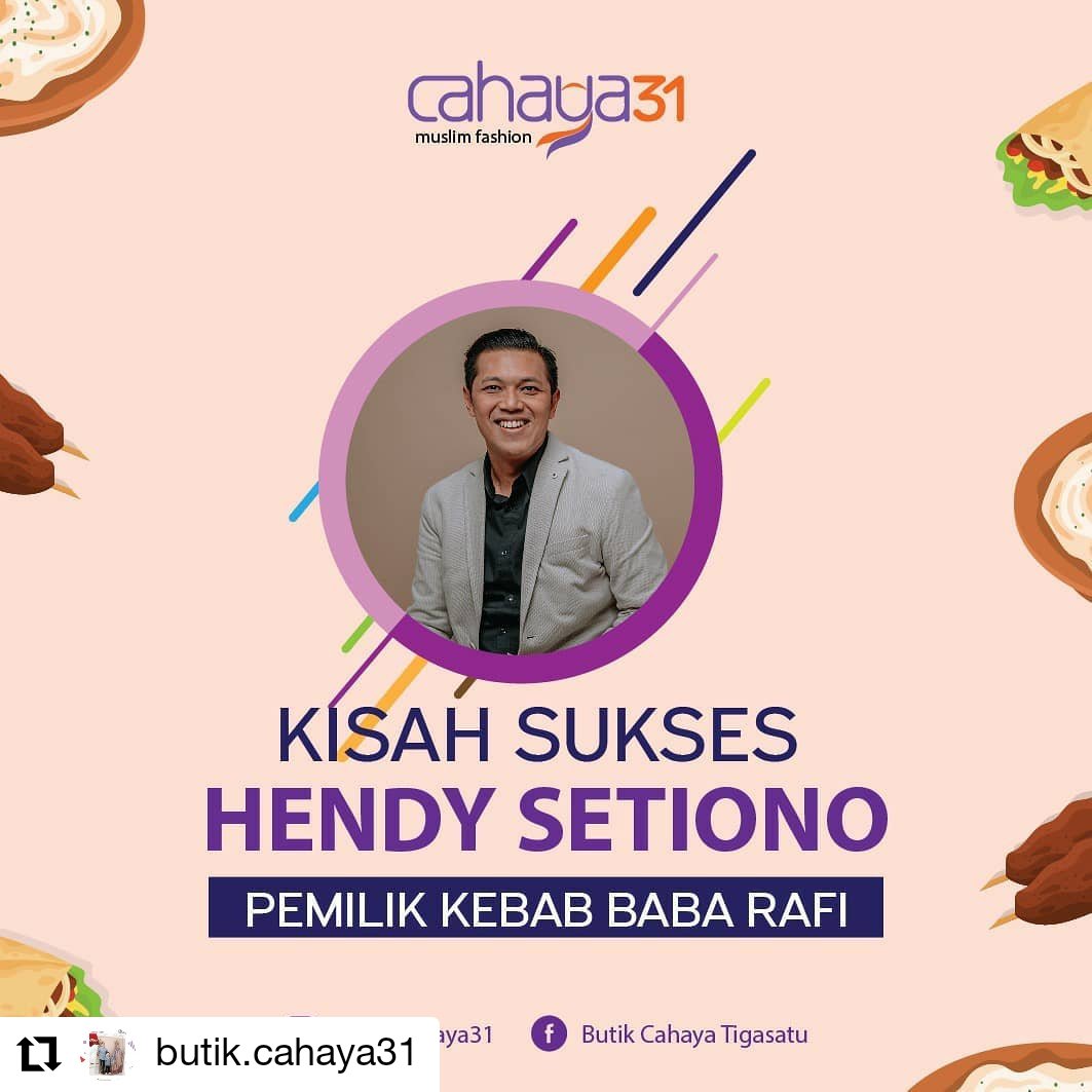 HendySetiono's tweet photo. #Repost @butik.cahaya31
#successstory #kebabturki #kebabbabarafi #entrepreneur #entrepreneurship #entrepreneurs
#motivatorindonesia #motivator #motivationalquotes #kisahsukses #kisahsuksespebisnis #pengusahamuda #pengusaha #kisahinspiratif https://t.co/EsDpYVfCzo