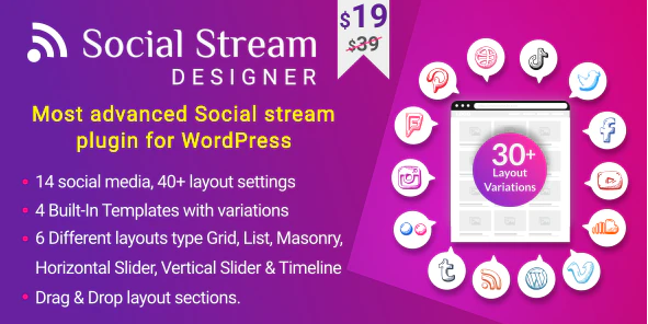 marryrolson's tweet image. Get more engagement☺️ on your #website by integrating the latest #socialmedia feeds.

#SocialStreamDesigner plugin is useful for you to integrate 1⃣4⃣ popular social media feeds on one wall.🤩

🔌 bit.ly/35XbblL

#WordPress #plugin #wordpresswebsite #blogging #webdev