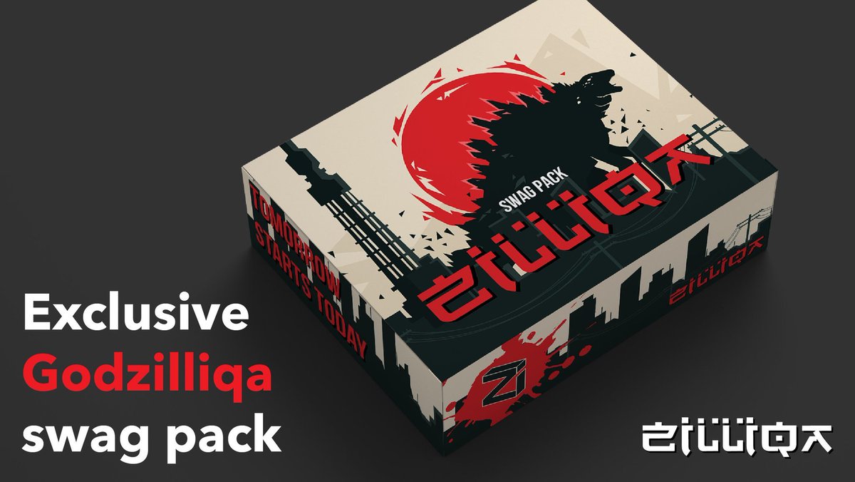 🔥 RT for a chance to win 3 of these fresh Godzilliqa swag pack!
