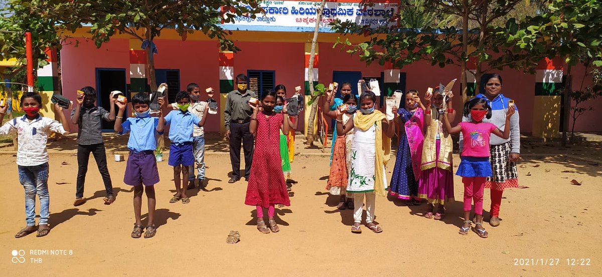 one of the biggest mask and soap distribution was carried out by Team Abhyudaya to 6000 beneficiaries across south Karnataka. Lets promote safe and healthy environment
Supported by <a href="/SrujnaNGO/">Srujna</a> 
#IndiaFightsCorona  <a href="/DHFWKA/">Karnataka Health Department</a> <a href="/AyushmanNHA/">National Health Authority (NHA)</a> <a href="/ddgoodnewsindia/">‘Good News’ Jazba India Ka</a>