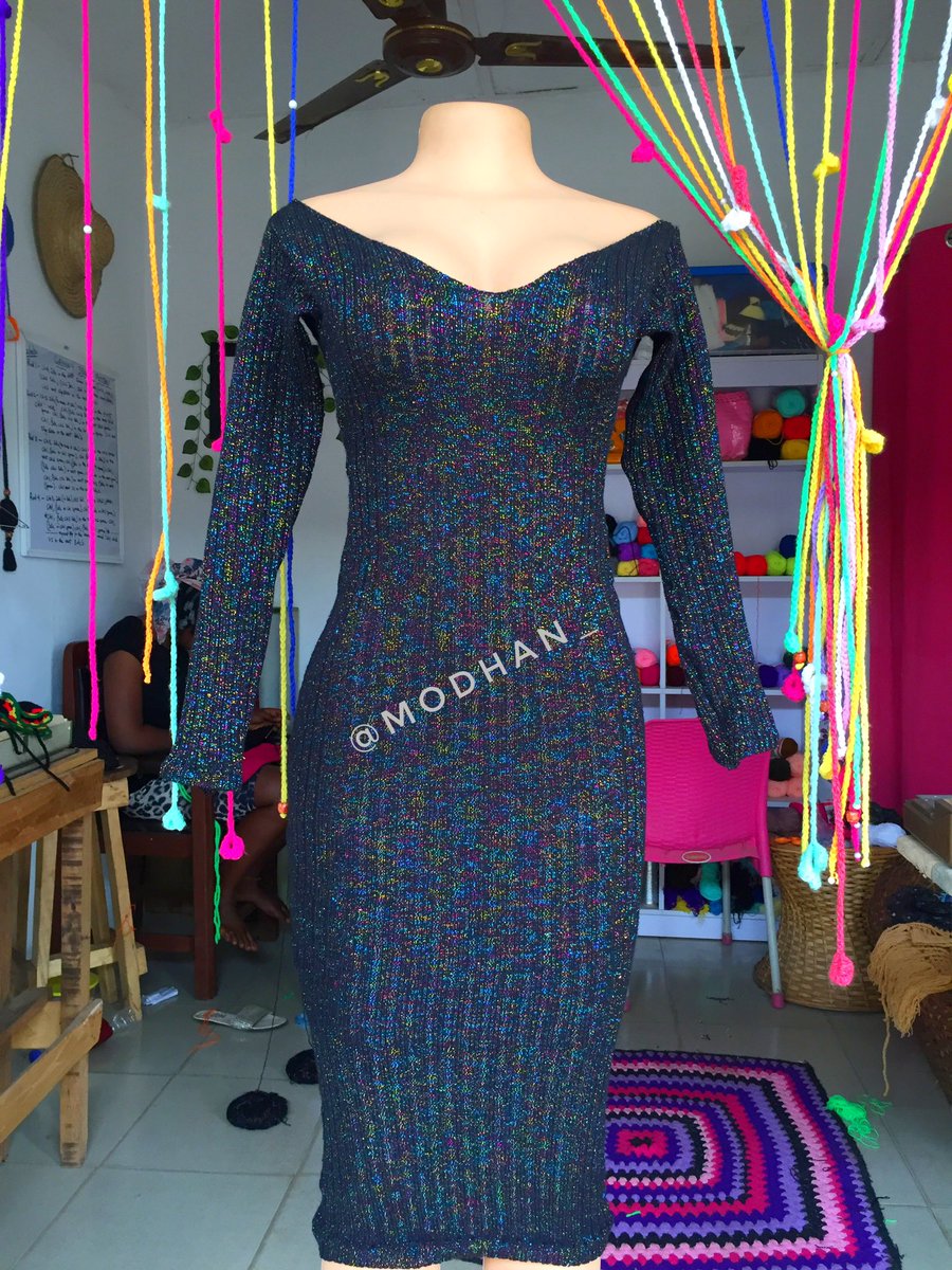 modhaan's tweet photo. Long time no Knit.... a perfect time to share this Glitter Off Shoulder Bodycon Dress I made a week ago.
Available in all sizes.
Price: Size Small(N10,000), Medium(N11,000), Large(N12,000+)
#modhan #handmade #knitwear #nigerianknitter #knitteddress https://t.co/aXtDKlPM4L