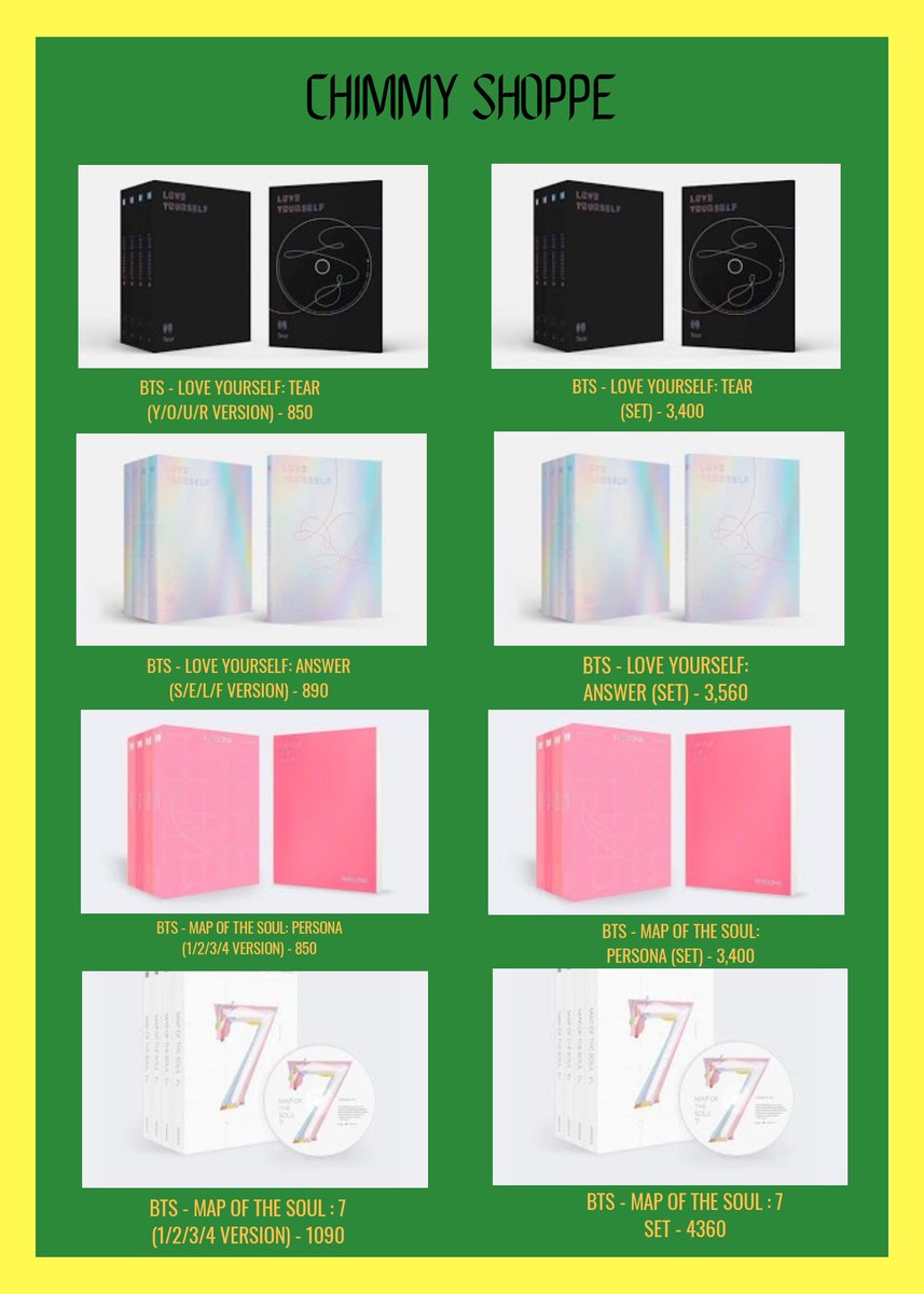 chimmyshoppe's tweet photo. #CSPHGO
BTS ASSORTED ALBUMS/DVD BATCH 9
📆DOO: Feb. 28, 2021
📆DOP: March 2, 2021
🚢NORMAL ETA
✔️Counted on Charts!📊
‼️Patience is a must‼️
ORDER HERE: https://t.co/EyS4ngqphT https://t.co/vF9ukXOVX8