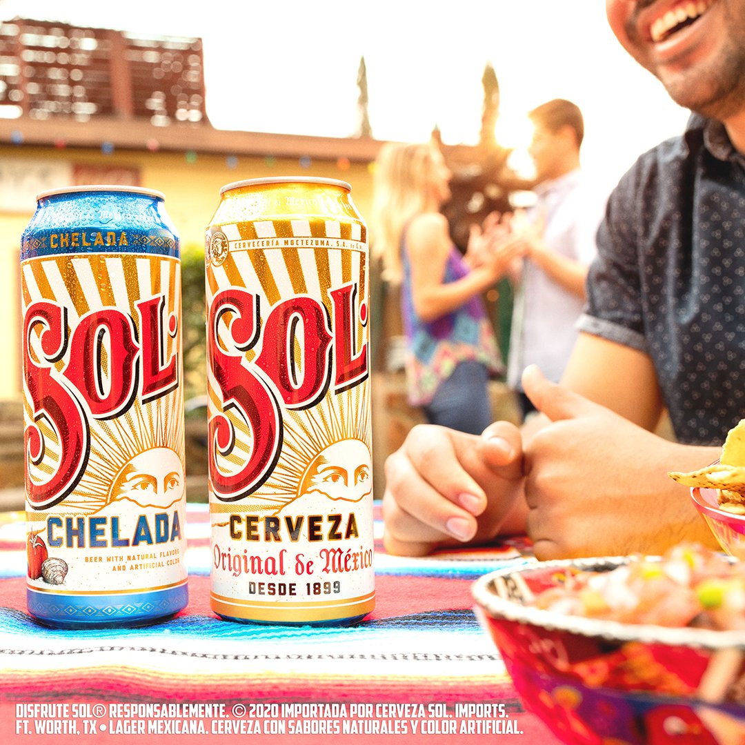 Southern_Laredo's tweet photo. SOL. A bright and refreshing Mexican lager with a smooth taste and a crisp finish. #sol #solCerveza #solChelada https://t.co/DPbDQYZhC7