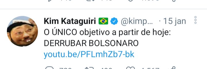 Claudia56538528's tweet image. Passei a noite(toda)lendo tudo do #KimBosta. Tudo é pautado em reportagens das organizações globo, cnn, antagonista, veja, isto é, e 💩💩 afins. Ou nas notícias Dorianas. Tudo de esquerda. Ele realmente só tem um objetivo na vida. Triste por quem não vê isso. E triste por mim tb.