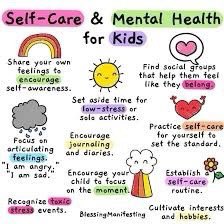 #ChildrensMentalHealthWeek
Please encourage your child to practice self care. There are many ways for children to practice self care that you can actually do with them. For example, you could paint, listen to music or watch movies with your child 3/4
