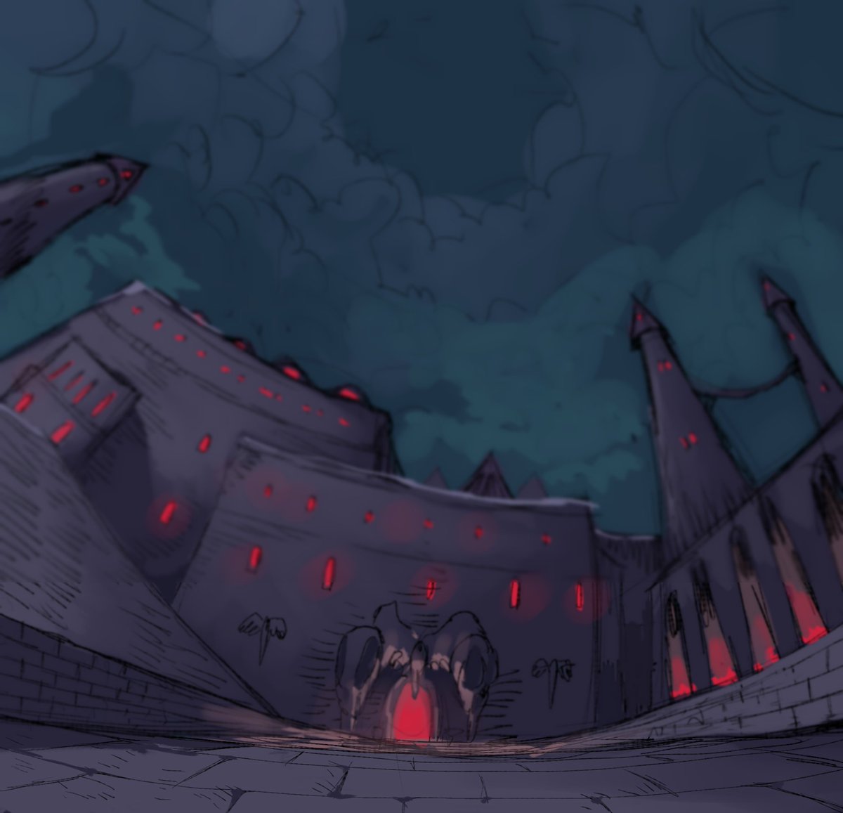 Worthikids's tweet image. all the backgrounds are drawn in CSP then imported as planes into blender
this is my first animation in a while that's completely 2D, all done with grease pencil!!