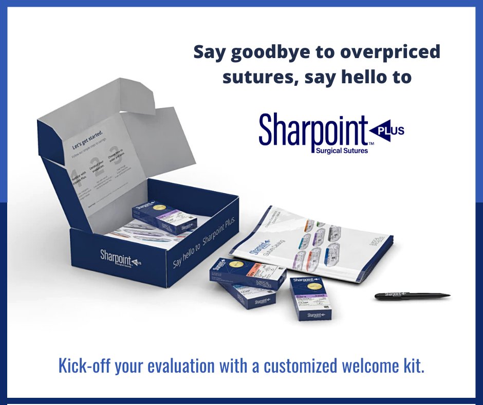 Experience Sharpoint Plus sutures risk-free with our new welcome kit.

Customize yours today!: hubs.ly/H0FHR3-0 

#sutures #sharpointplus #dermatology #dermatologicsurgery #plasticsurgery #woundclosure #sutureskills