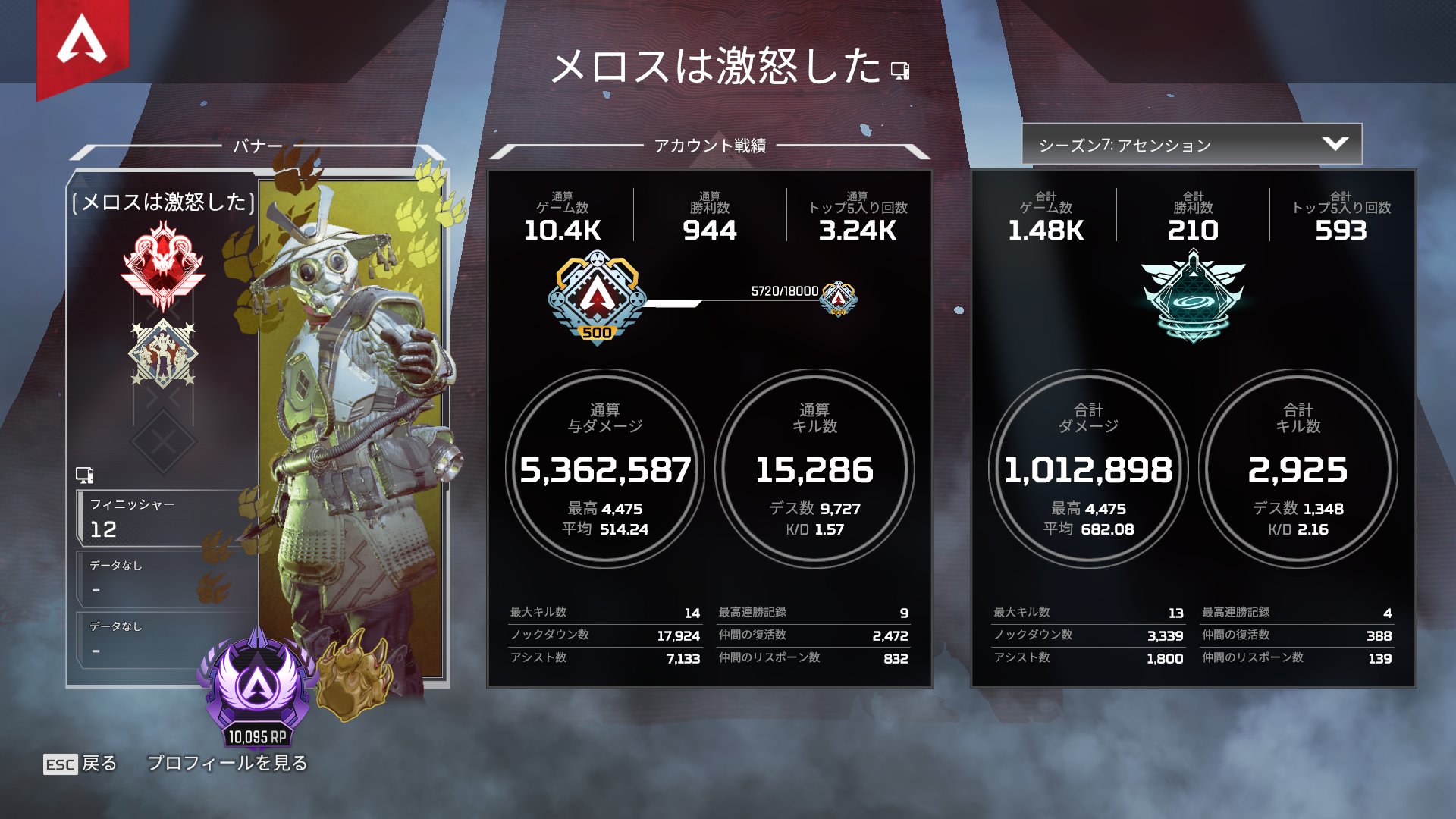 めろちん 祝 マスター到達 シーズン7最終日 ほぼ毎試合にチーターがいてメロスは激怒してましたけどなんとかマスターになることができた ほんとにうれしい またシーズン8でお会いしましょう めろちん 祝 マスター到達 シーズン7最終日 ほぼ毎試合にチーターがいてメロスは激怒してましたけどなんとかマスターになることができた ほんとにうれしい またシーズン8でお会いしましょう